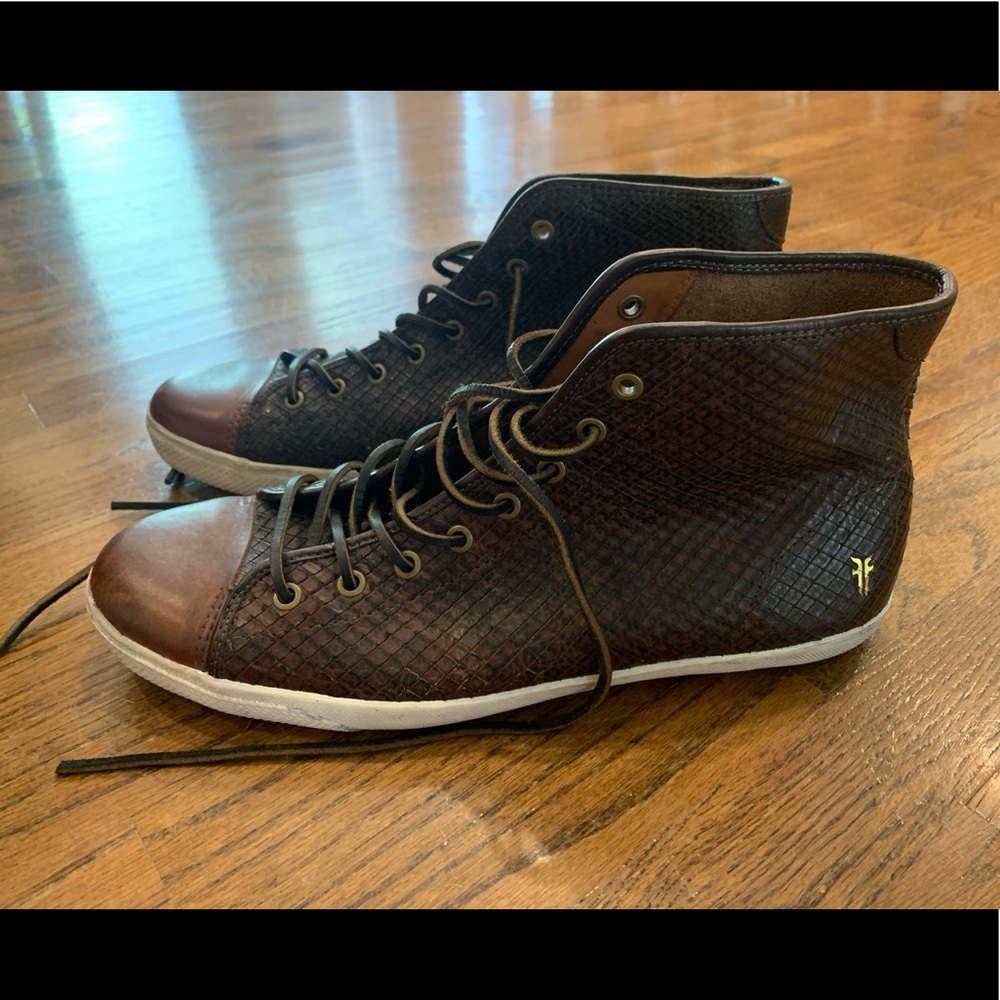 Men’s Frye High Top Leather Sneakers